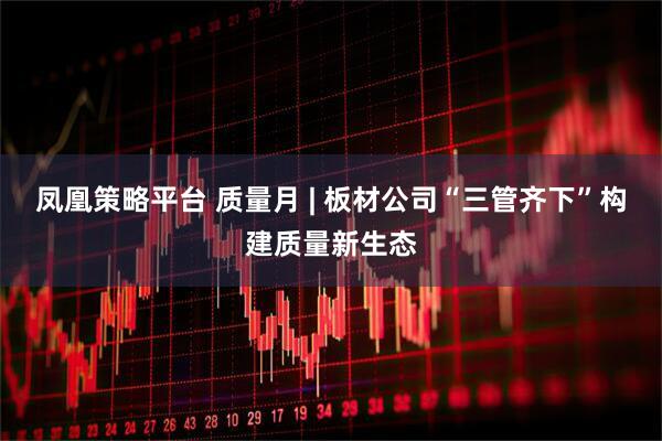 凤凰策略平台 质量月 | 板材公司“三管齐下”构建质量新生态